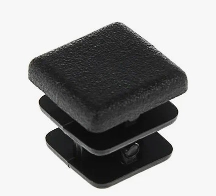 Заглушка для трубы,15*15мм, пластик квадрат