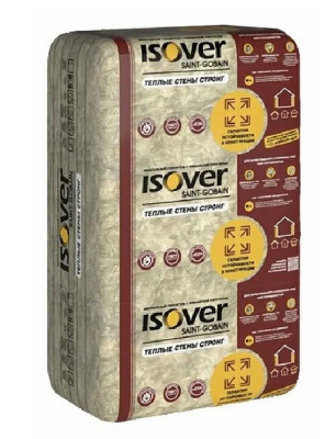 Утеплитель VETONIT / ISOVER Теплые Стены Стронг Плита (50х610х1000) (уп. 10шт) 6,1м2, 0.305м3