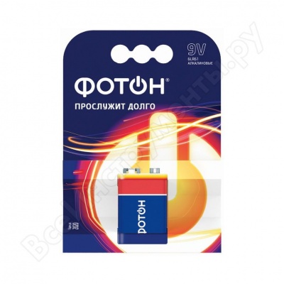 Батарейка ФОТОН 6LR61 1BL (крона)/1 шт