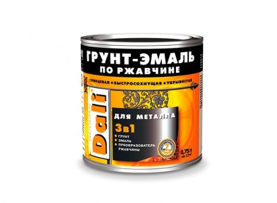Грунт-Эмаль по ржавчине 3в1 коричневый RAL 8017 DALI, 0,75л