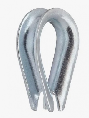 Коуш для стальных канатов 3,оцин. DIN 6899