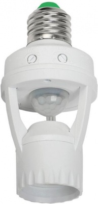 Датчик движения ИК в патрон Е27 60w 360 гр. 6м IP20 белый (LDD10-045-60-001)