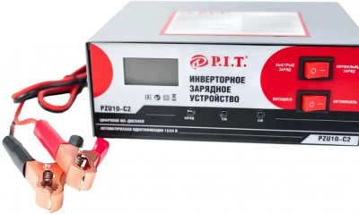 Зарядное устройство инверторное PZU10-C2 (230В-50Гц, 12/24 В, 6-10Ач, 180Вт